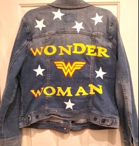 Old Navy Hand-painted Denim Jacket